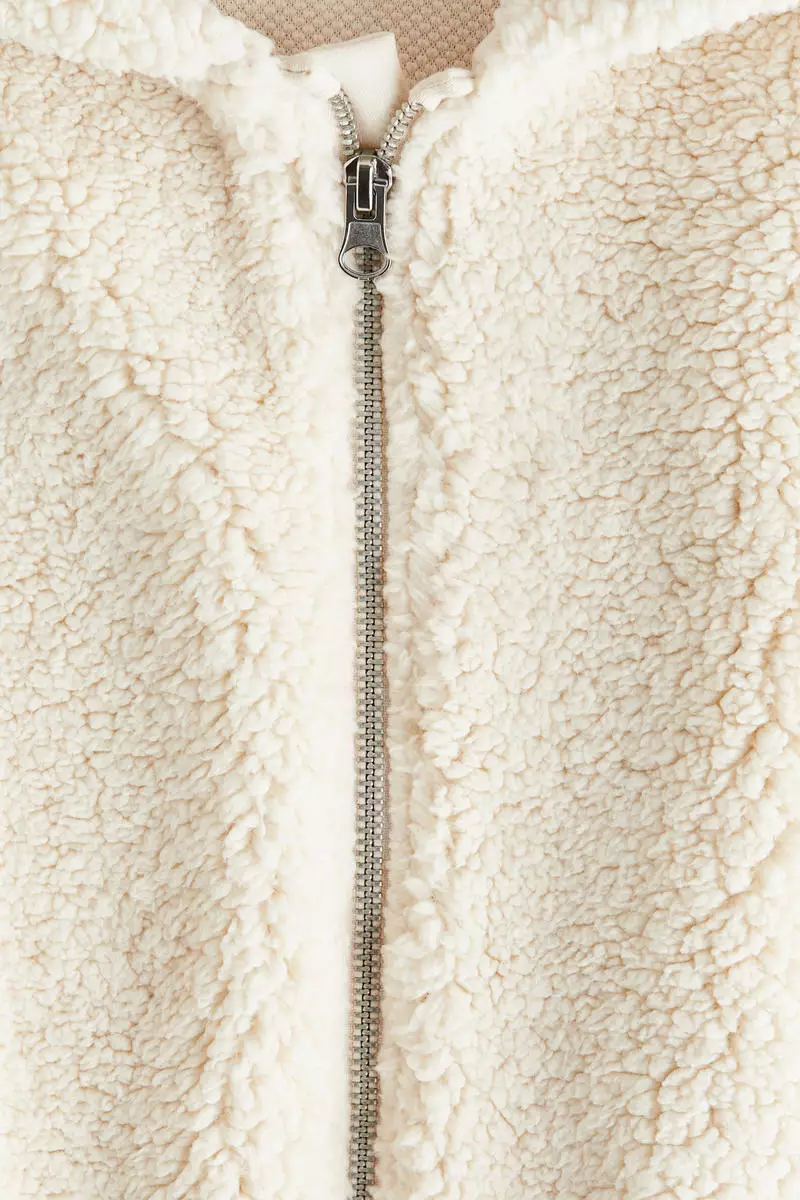 Teddy zip-through hoodie