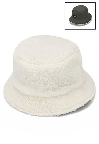 Superdry white Vintage Fleece Bucket Hat - Original & Vintage 943EDACE3195CFGS_1