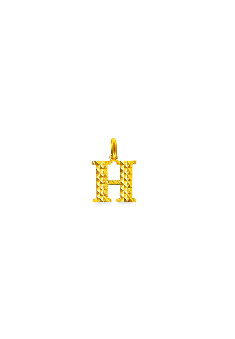 375/9K Gold Alphabet Pendant B75