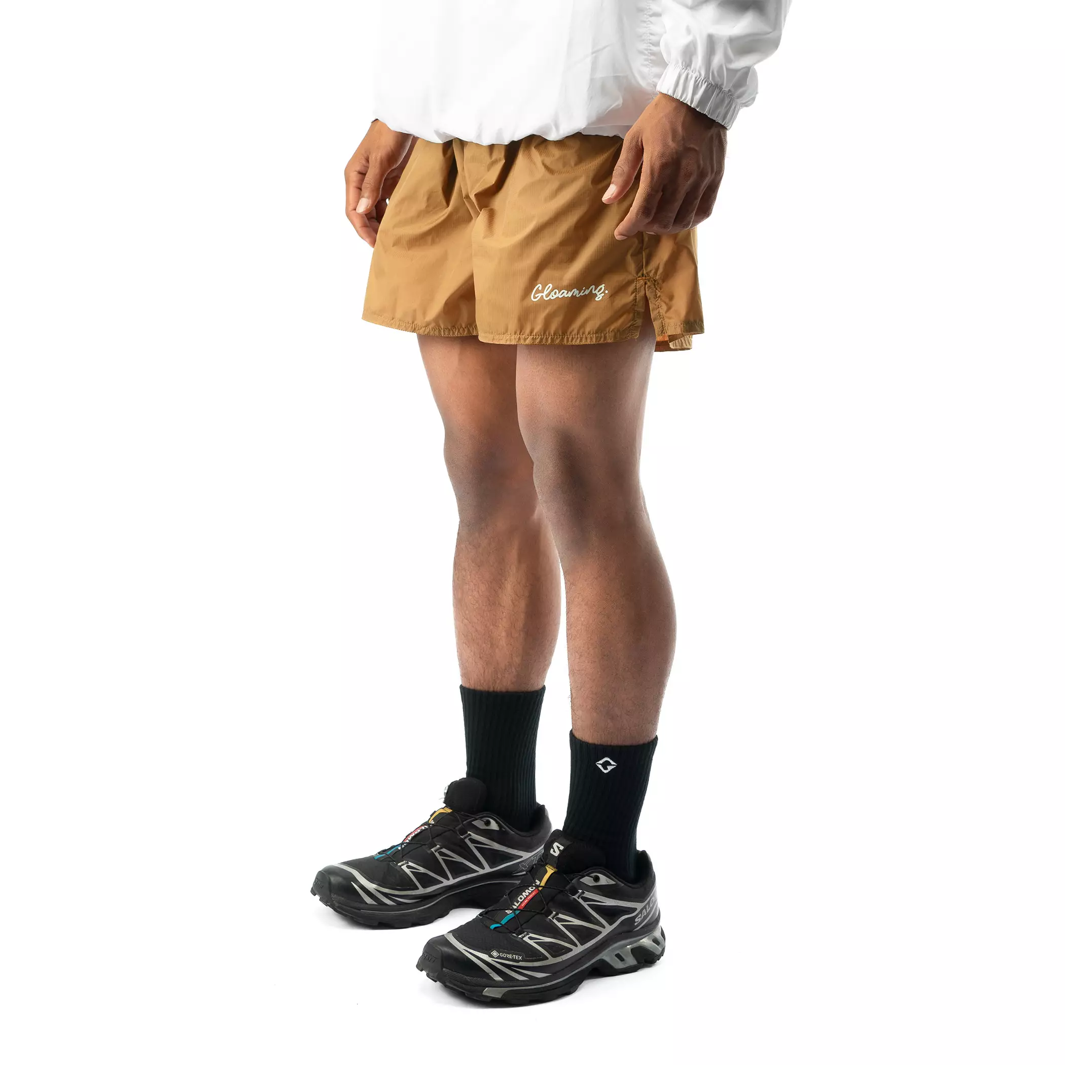 Gloaming Sportswear Basic Short Celana pendek Olah raga Dry Fit Lari Running Mustard Unisex