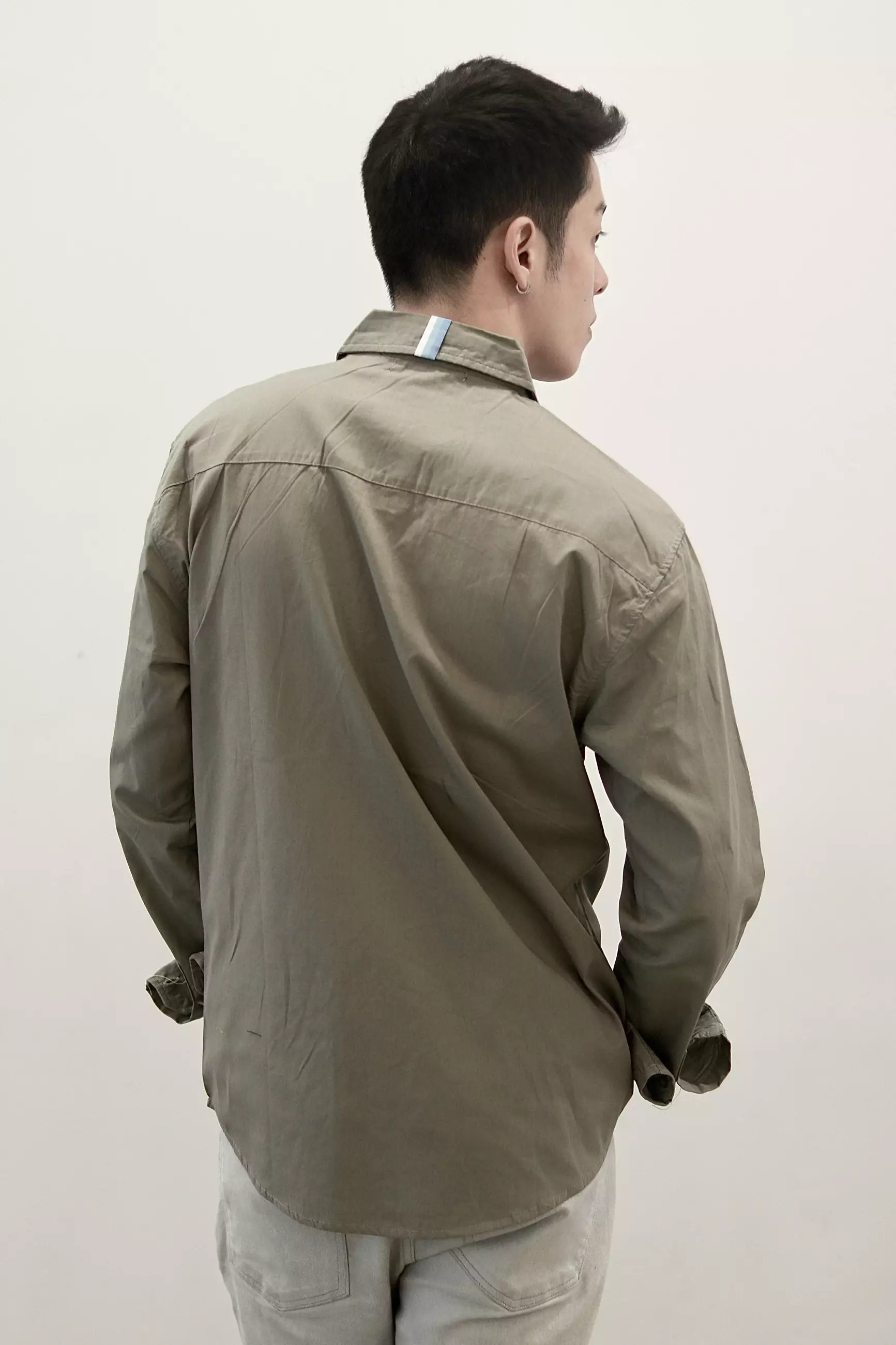 Kale Manley Green/ Kemeja Lengan Panjang