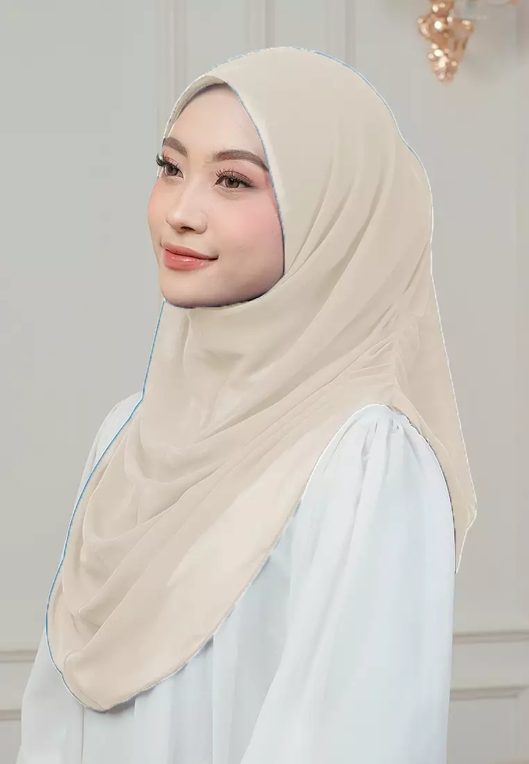 HIJAB INSTAN AURORA - LIGHT CREAM