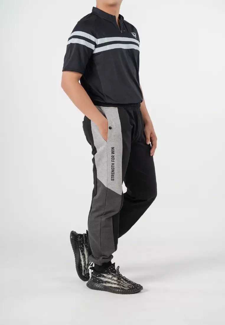 Graceful Cut Tritoni Cotton Terry Jogger