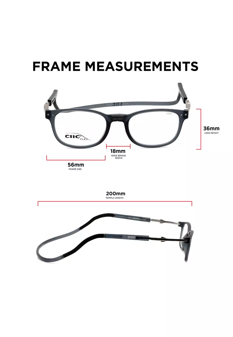 Wallstreet Magnetic (Grey) +1.50 Reading Glasses for 47-49 Years Old