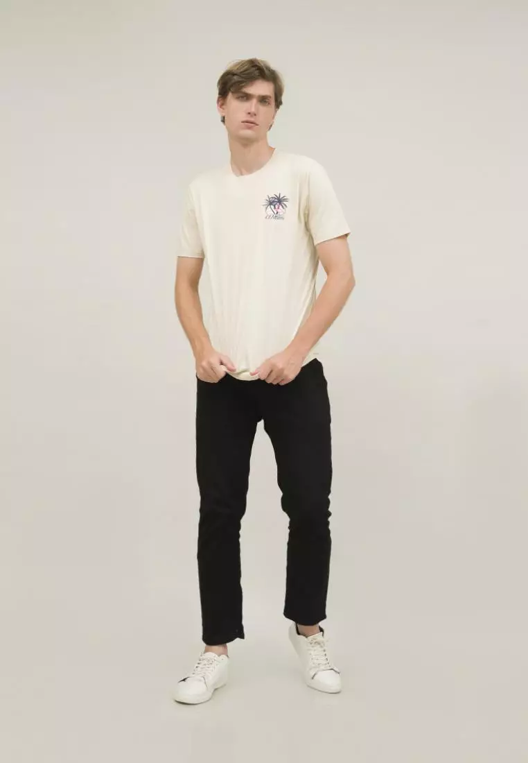 kaos pria unisex cream t shirt flamingo ada size JUMBO houseofcuff