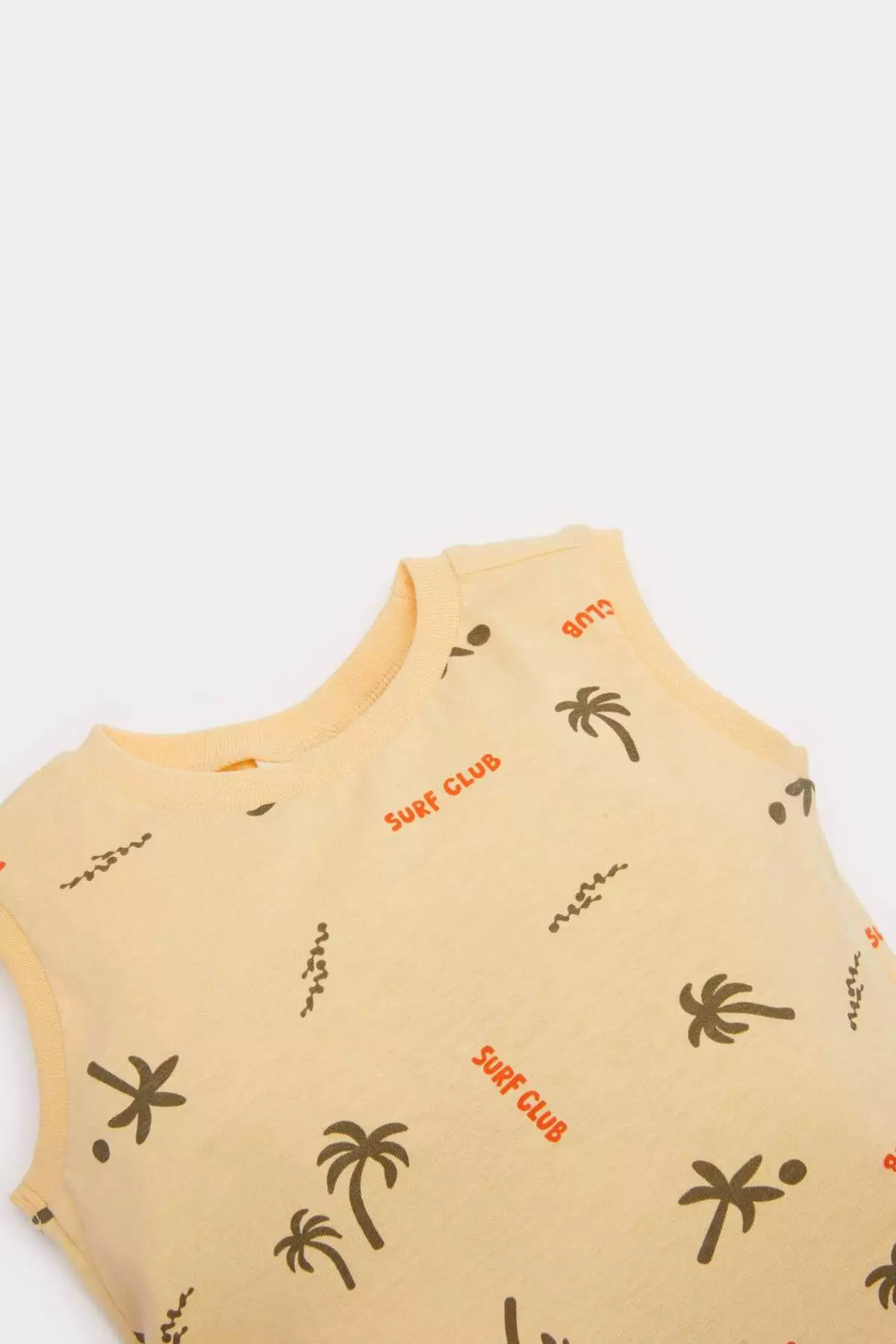 Baby Boy 2-Piece Set Palm Tree Patterned Tank Top Elastic Waist Shorts E8738A525Sm