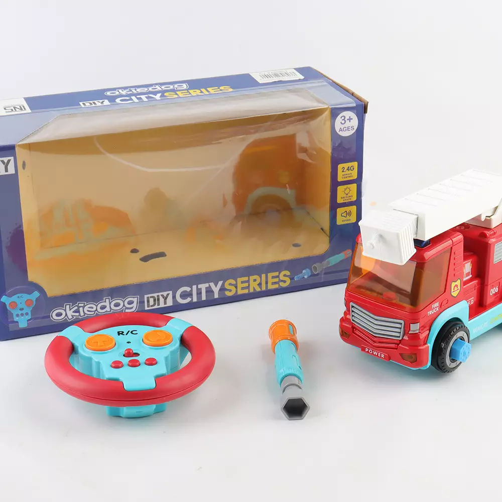 Okiedog DIY RC City Series Fire Truck - Mainan Anak, Mainan Mobil Anak, Mainan Truck Anak