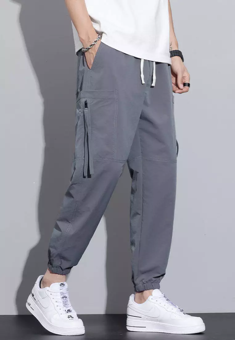 Drawstring Slim Jogger Pants