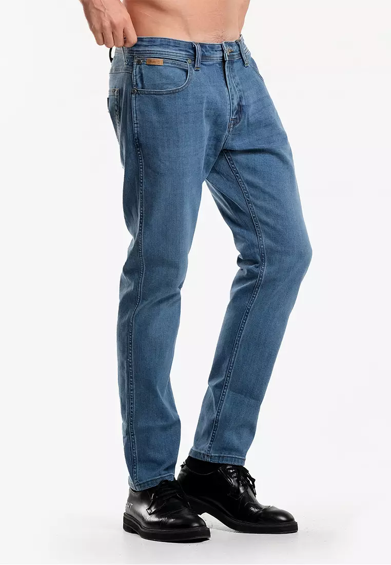 Wrangler Men's Denim Jeans Texas Tapered Fit