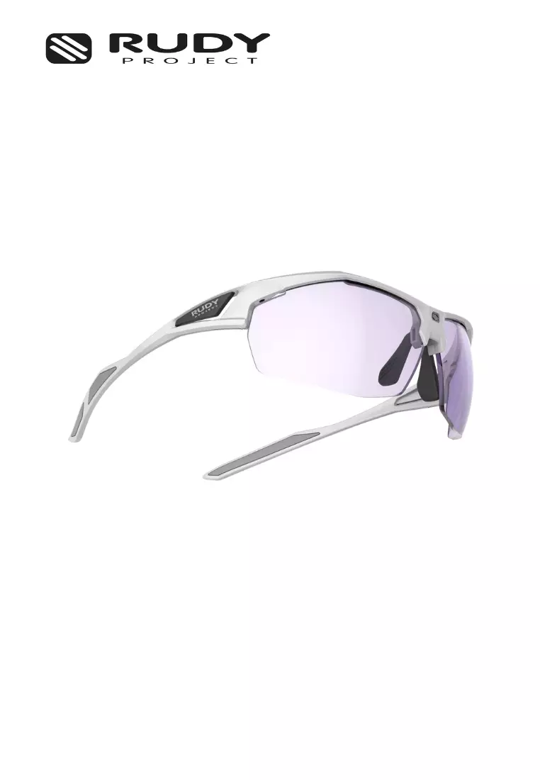 Sydus Sports Performance Sunglasses – White Gloss ImpactX Purple | UV