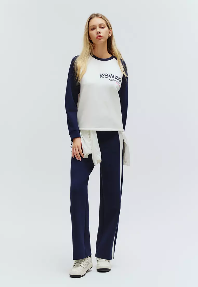 女裝 K-SWISS LOGO 拼色衛衣