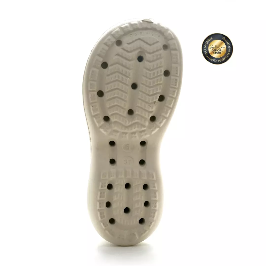 ZANDILAC - SANDAL WANITA DEWASA CH220468WD - ABU PEYOTE full karet