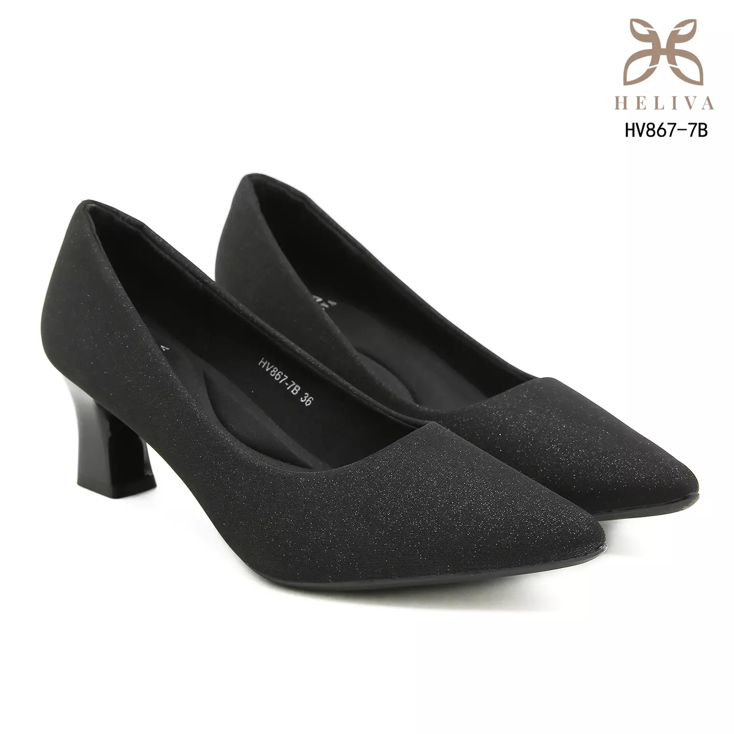 Heliva Lumina Subtle Sparkle Matte Heels 5.5cm HV867-7B