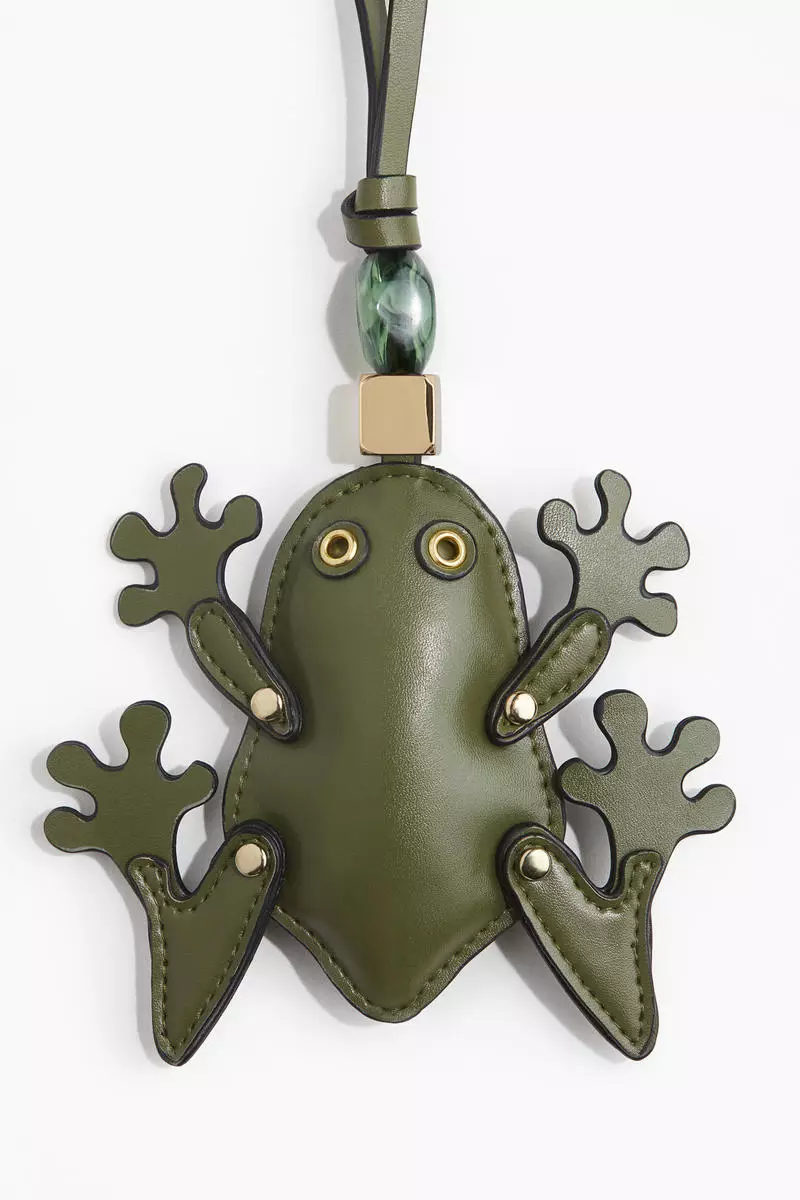 Frog bag charm