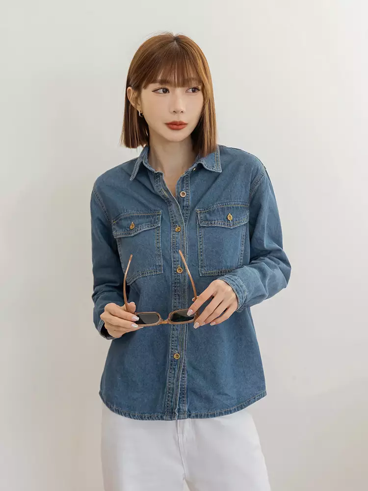 Real denim sale shirt