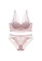 W.Excellence pink Premium Pink Lace Lingerie Set (Bra and Underwear) 2EC7AUS5C57F45GS_1