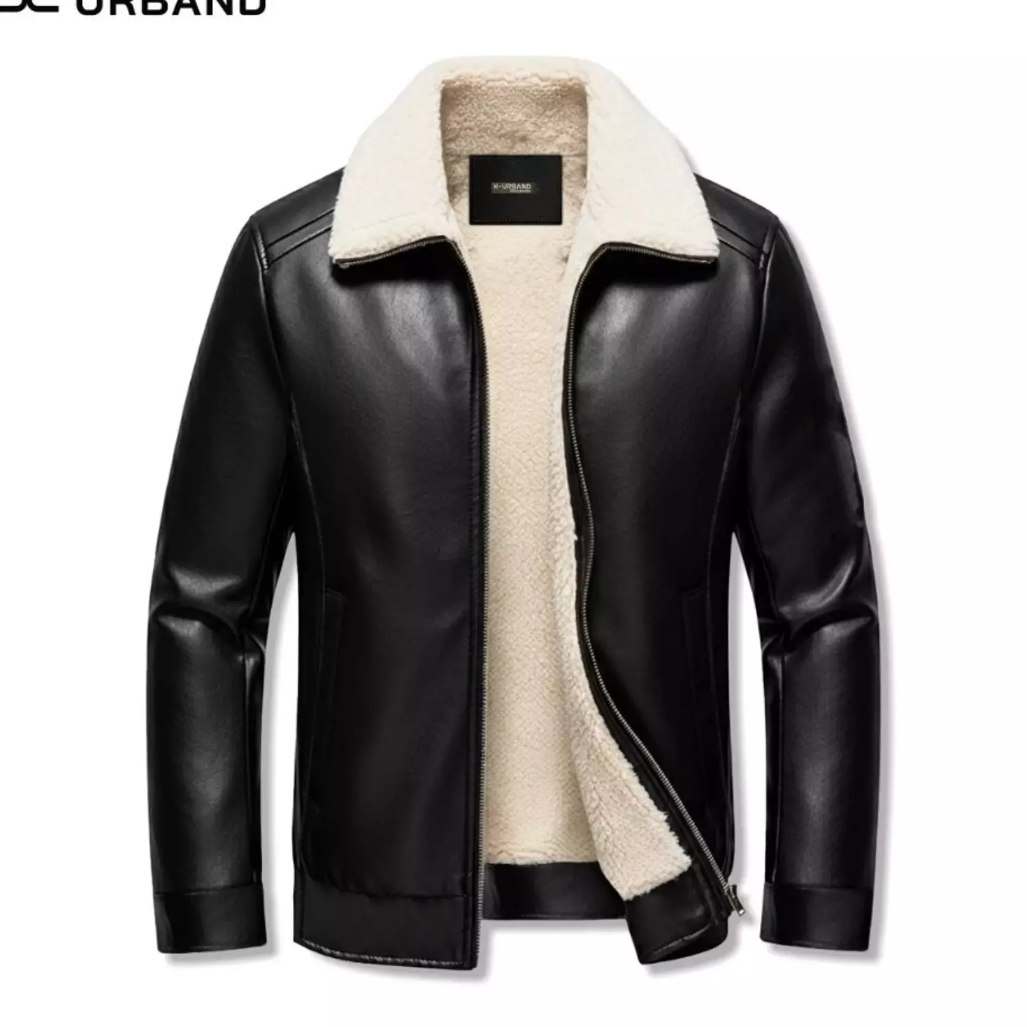 Jaket Kulit Sintetis Inner Sherpa
