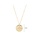 Glamorousky white 925 Sterling Silver Plated Gold Simple Fashion Compass Geometry Pendant with Cubic Zirconia and Necklace FC845AC064A49BGS_2