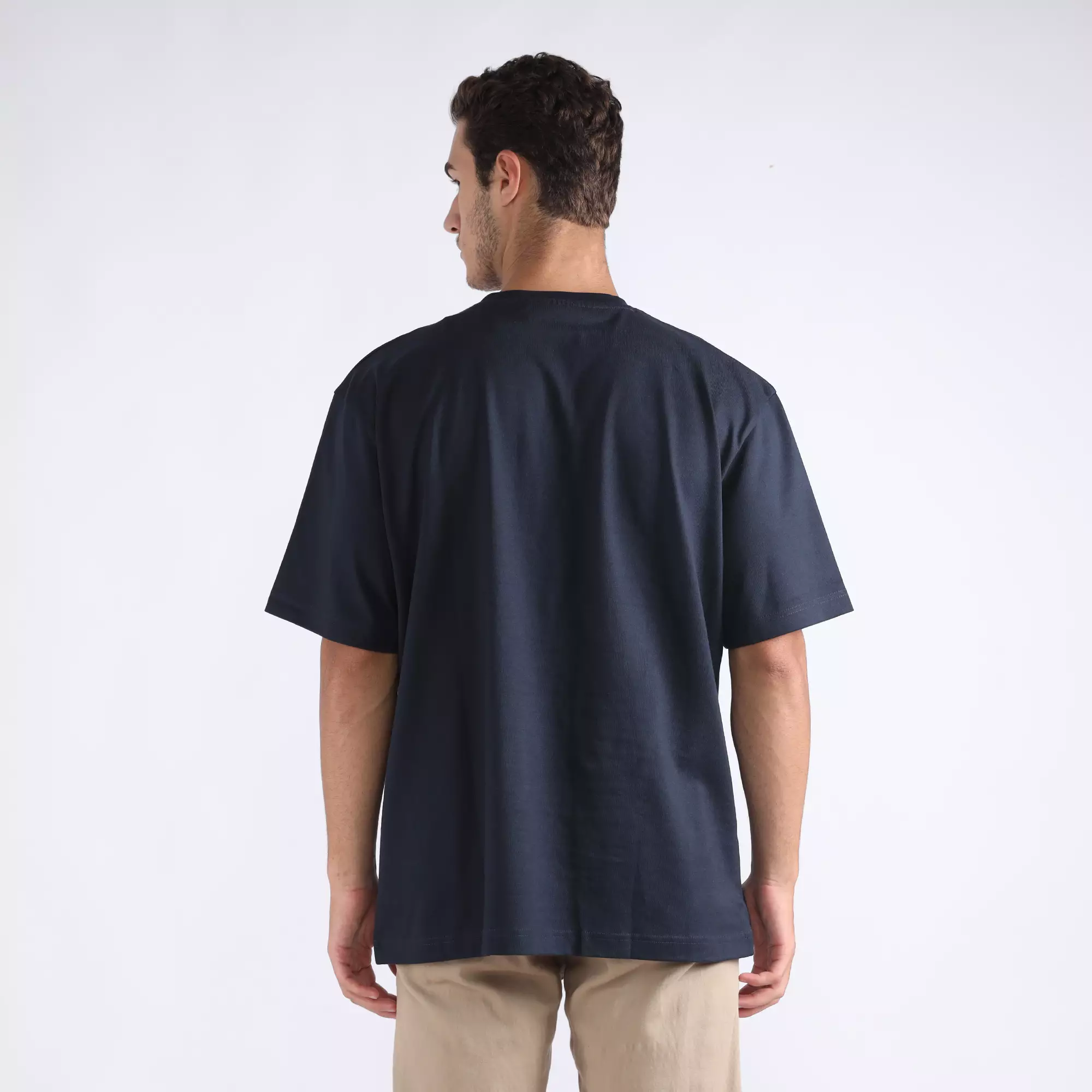 FACILITY by Larusso  - Oliver Oversize Graphic Tee - Dark Denim
