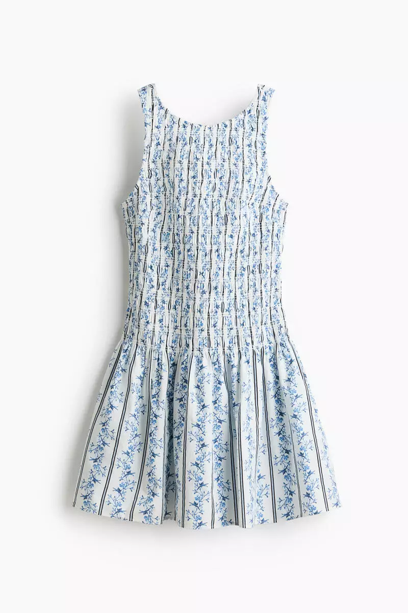 Smocked cotton dress