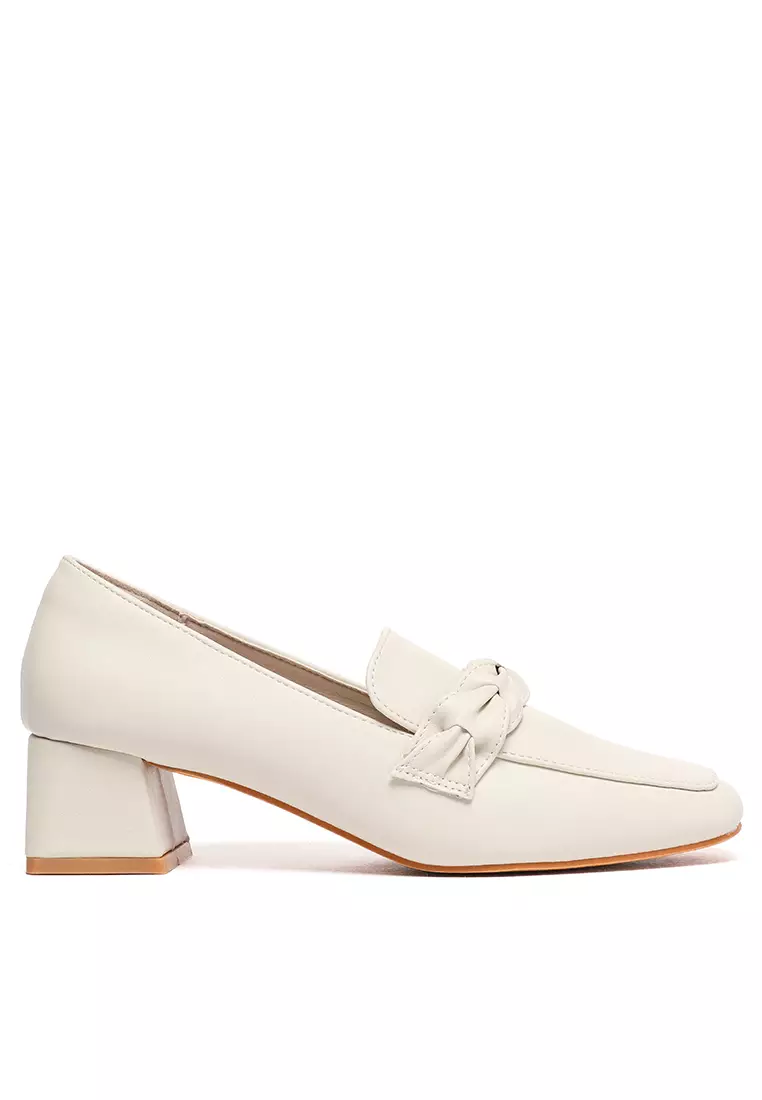 Discount on Twenty Eight Shoes  shoes - SKU: 4.5CM Twisted Strap Microfiber Leather Loafers TH832-1