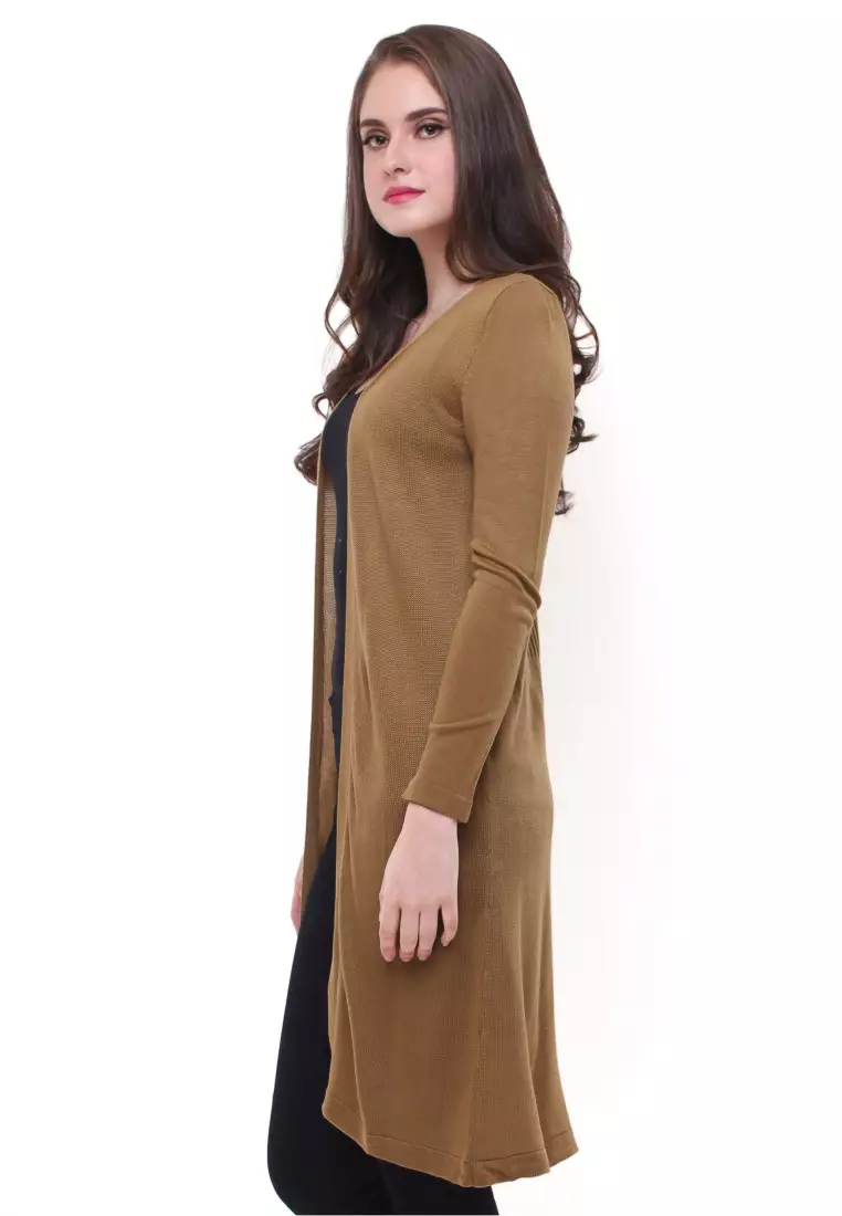 LGS - Sweater Wanita - Cardigan Lengan Panjang - Coklat - LST.360.U700.099.CLS