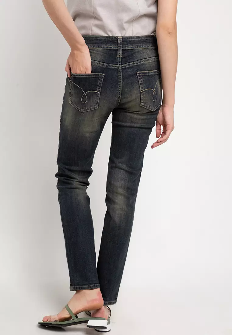 Celana Jeans Wanita Handmade Colour 00 Biru
