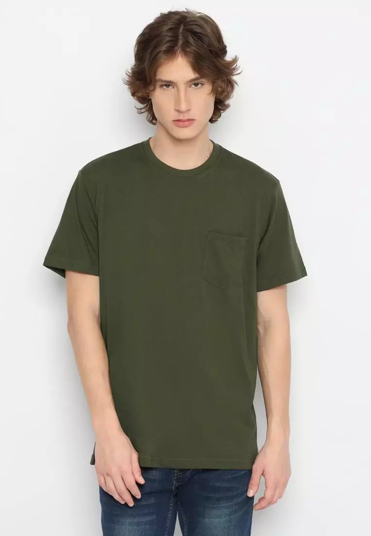 MATSUDA Kaos Polos Pocket T Shirt Cotton Chuo