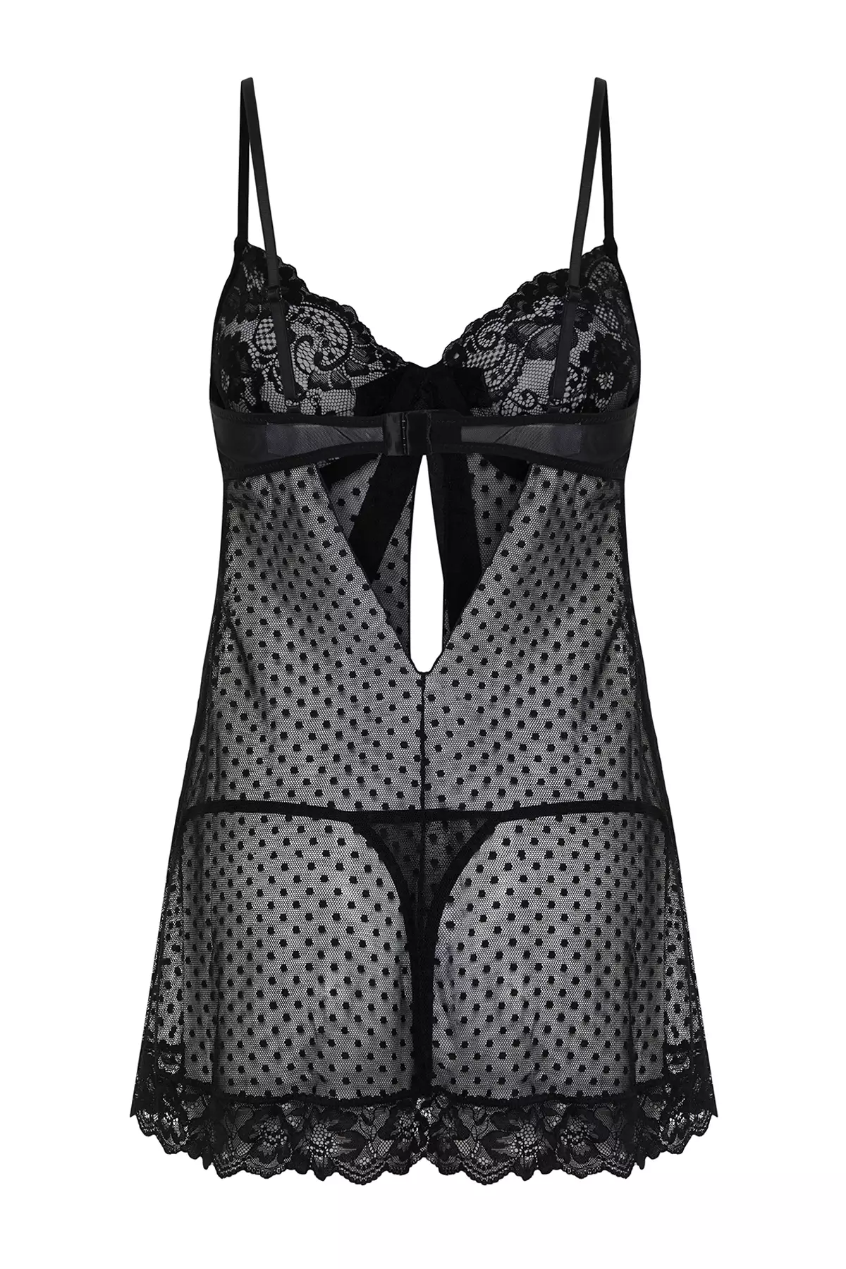 Laced Underwired Babydoll Negligee Set