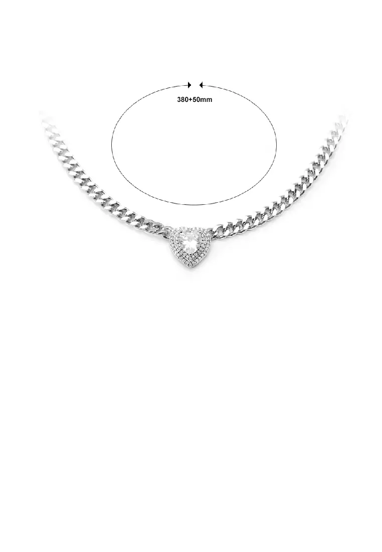 White heart outlet choker
