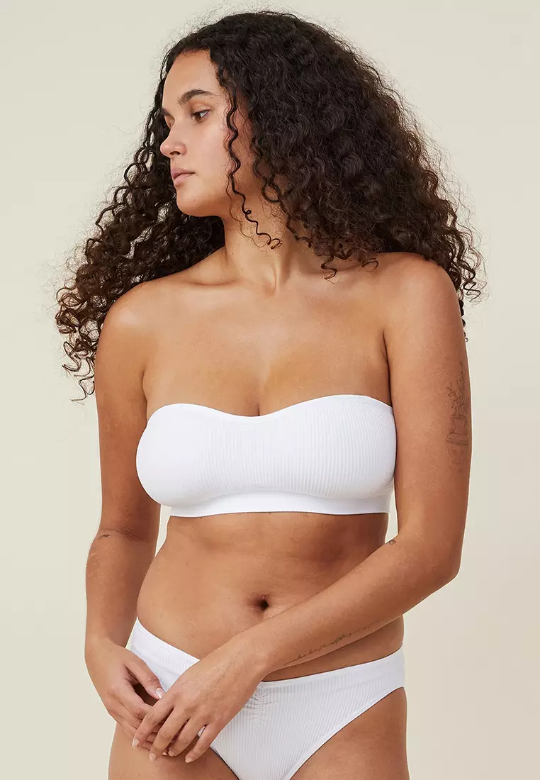 Cotton On Body Seamless Sweetheart Padded Bandeau Bralette 2024, Buy  Cotton On Body Online