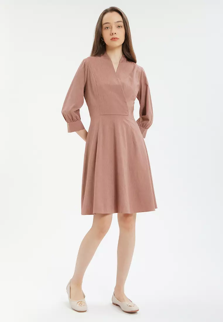 Minimal Dress Noyla Mahogany