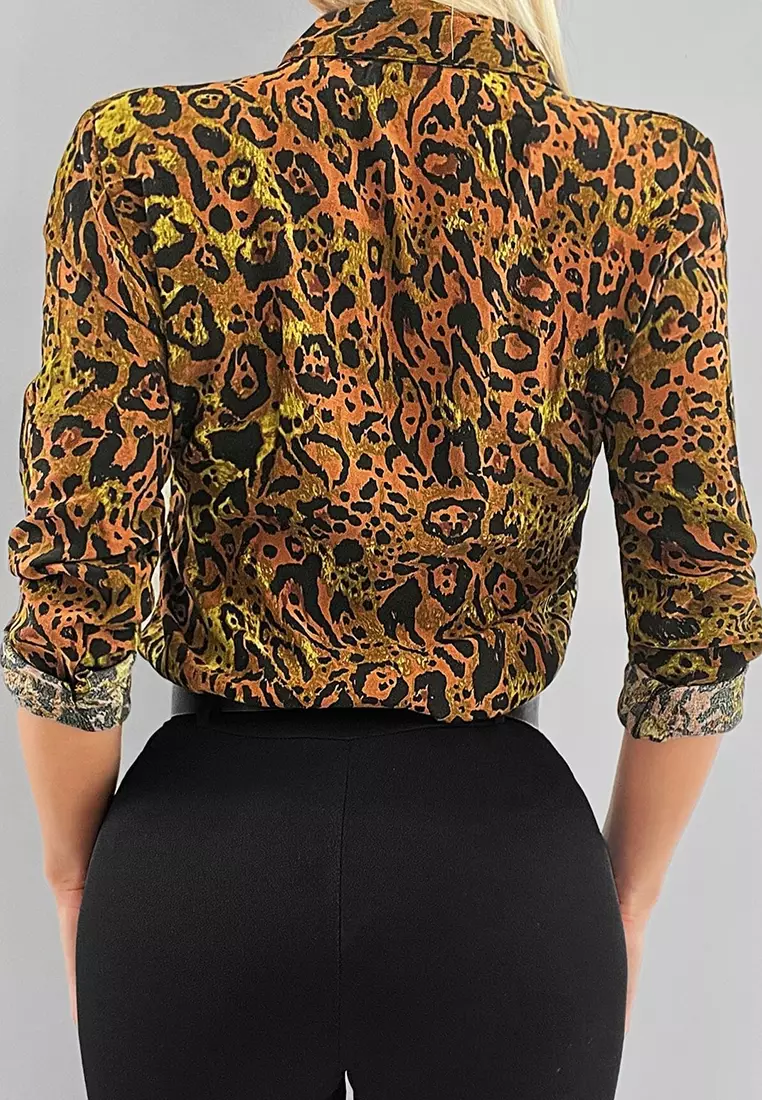 Buy Bianco Lucci Sleeve Folded Multi Patterned Shirt 2026 Online | ZALORA