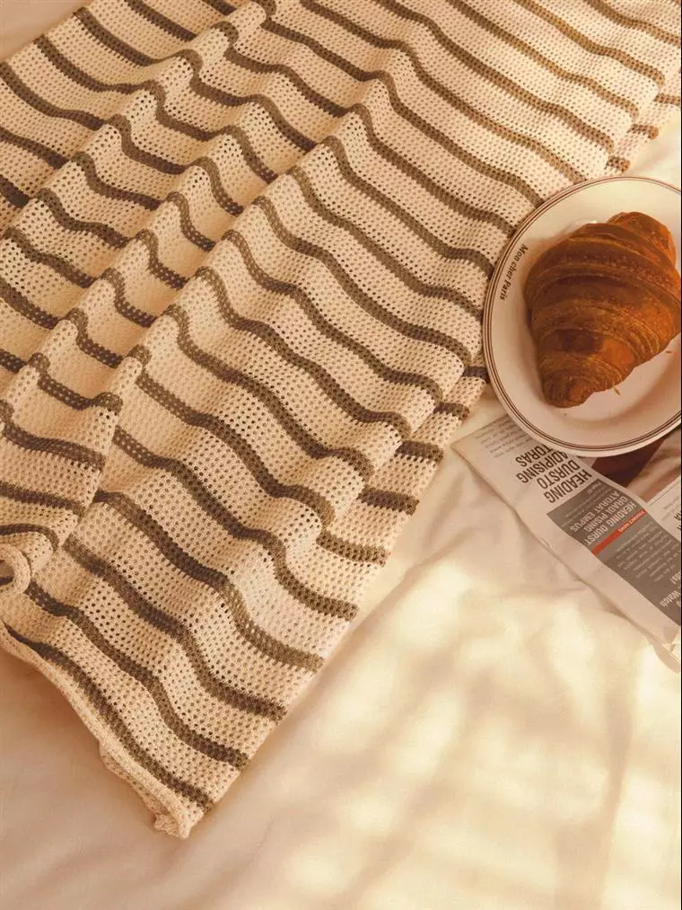 Hollow-Out Knitted Sheer Striped Sleeveless Maxi Dress [FA2745]