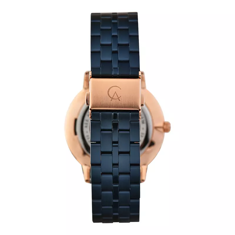 Jam Tangan Pria Alexandre Christie Classic Slim AC 8692 MH BURBU Blue Dial Blue Stainless Steel Strap