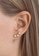 Timi of Sweden gold Three Crystal Stars Stud Earring A6484AC51E2E7DGS_2