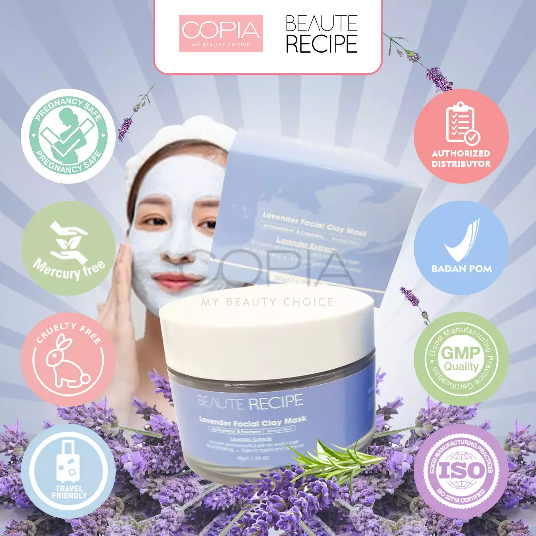 Jual COPIA BEAUTE RECIPE LAVENDER FACIAL CLAY MASK Original 2023