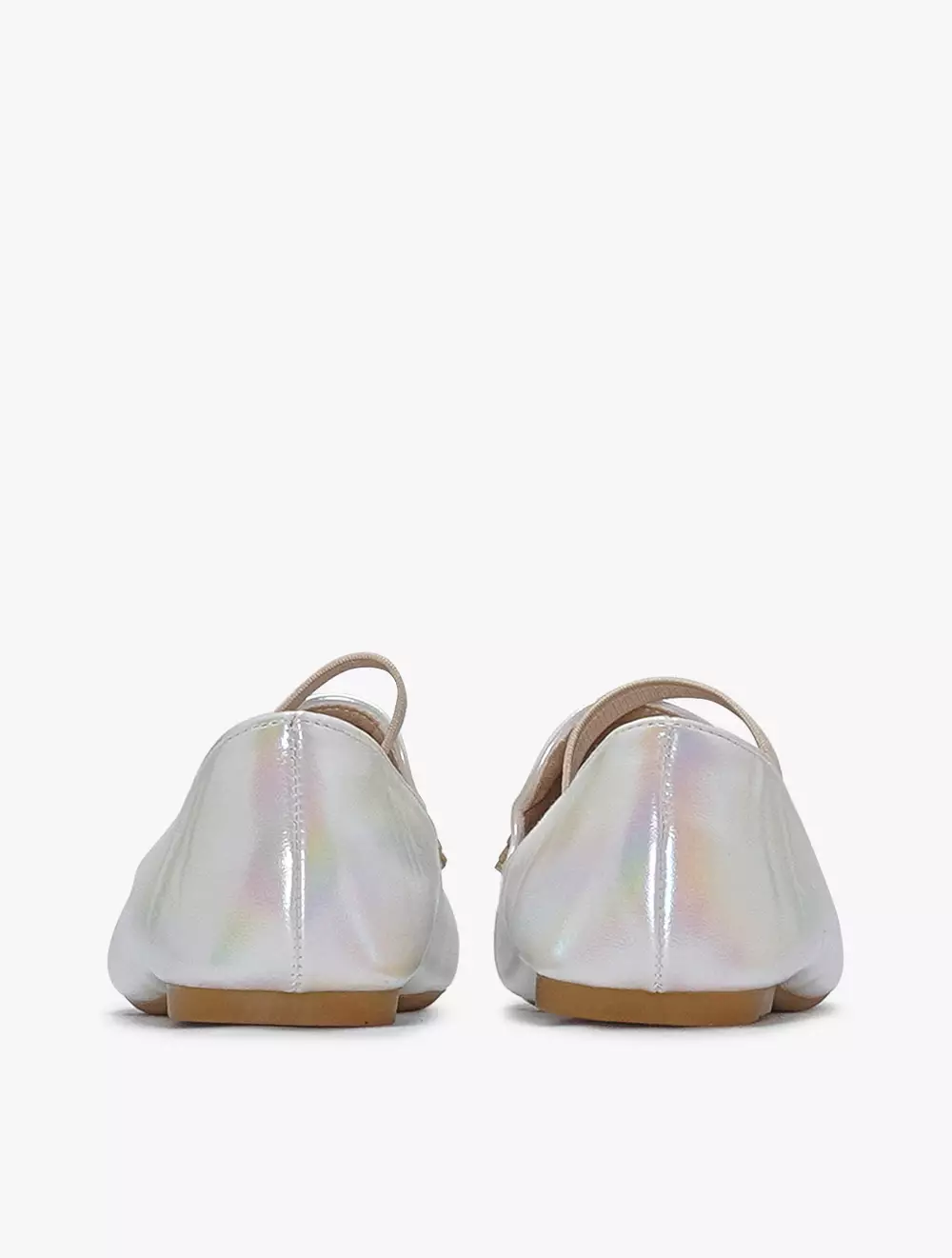 Payless Chrissie Childrens Daizy Flats - Silver_07