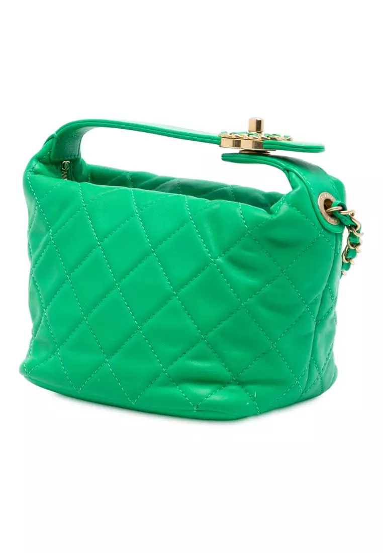 Pre-Loved Chanel Small Quilted Lambskin Perfect Meeting Hobo