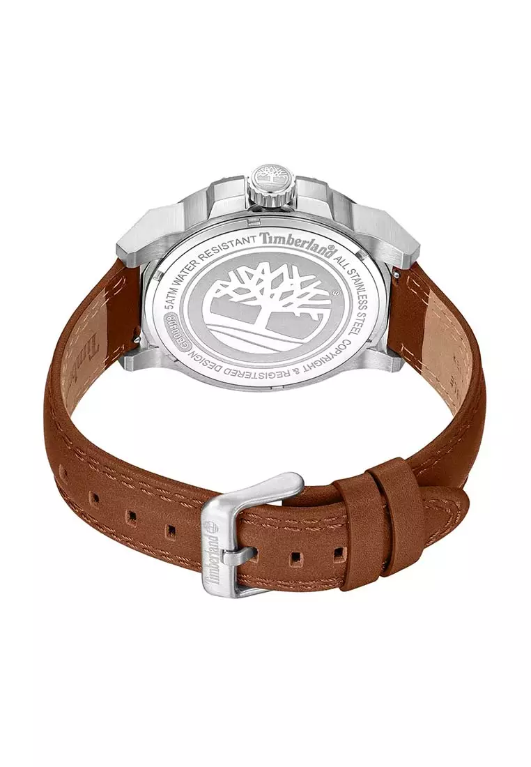 Men's Canfield Brown Leather Analog Watch TBL-TDWGB0040801
