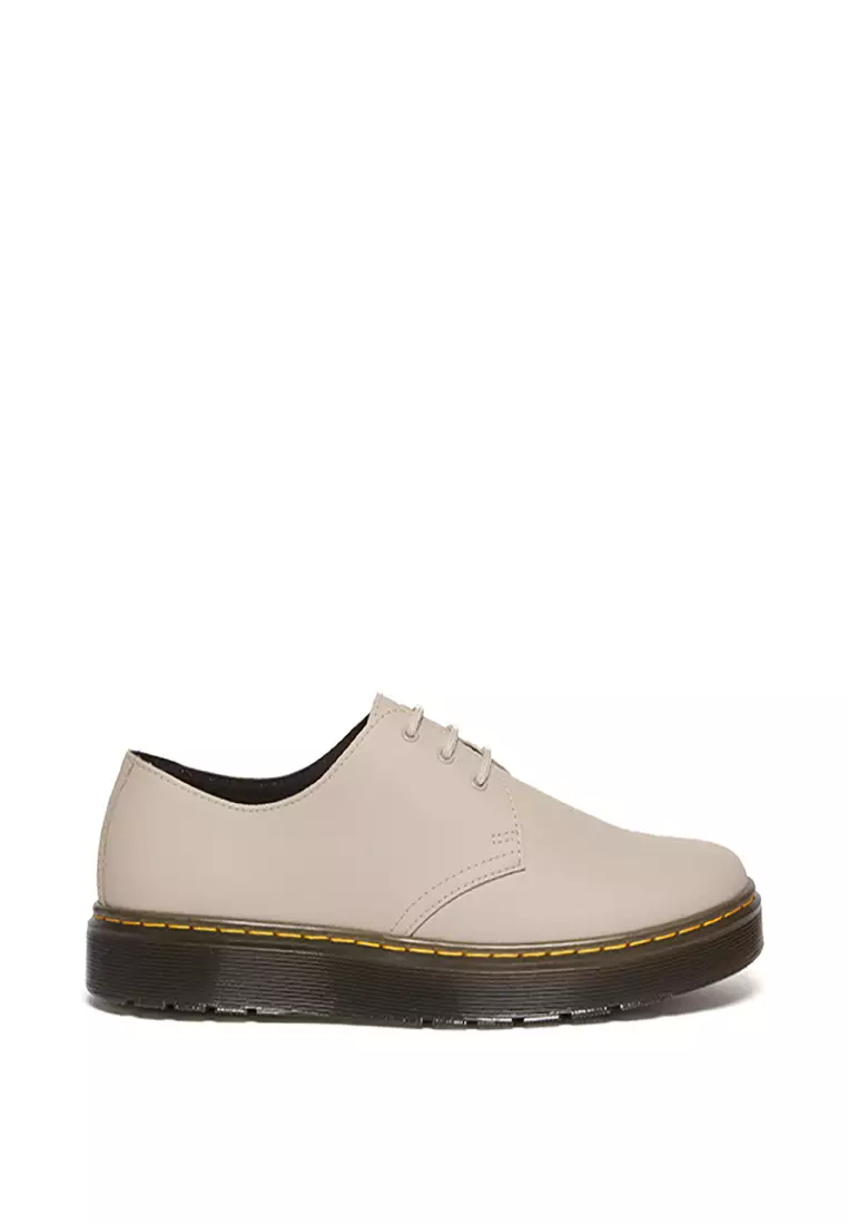 Discount on Dr. Martens  shoes - SKU: Zavala Low Cut Vintage Taupe Leather Oxford Shoes - Women