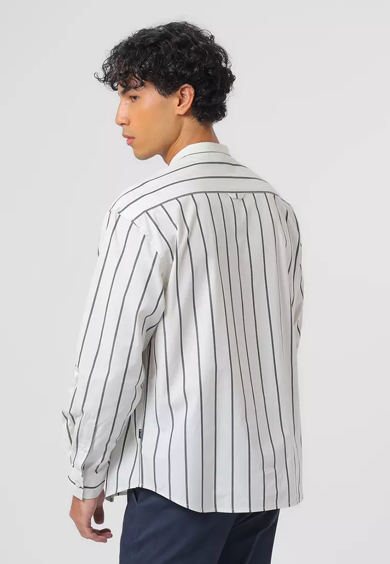 Kemeja Koko Pria Lengan Panjang TAJJA LIGHT BEIGE Baju Muslim Pria