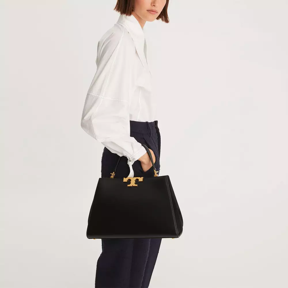 Eleanor Satchel Bag Black Ghw