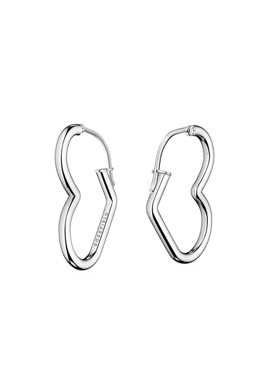 Heart Hoops Silver