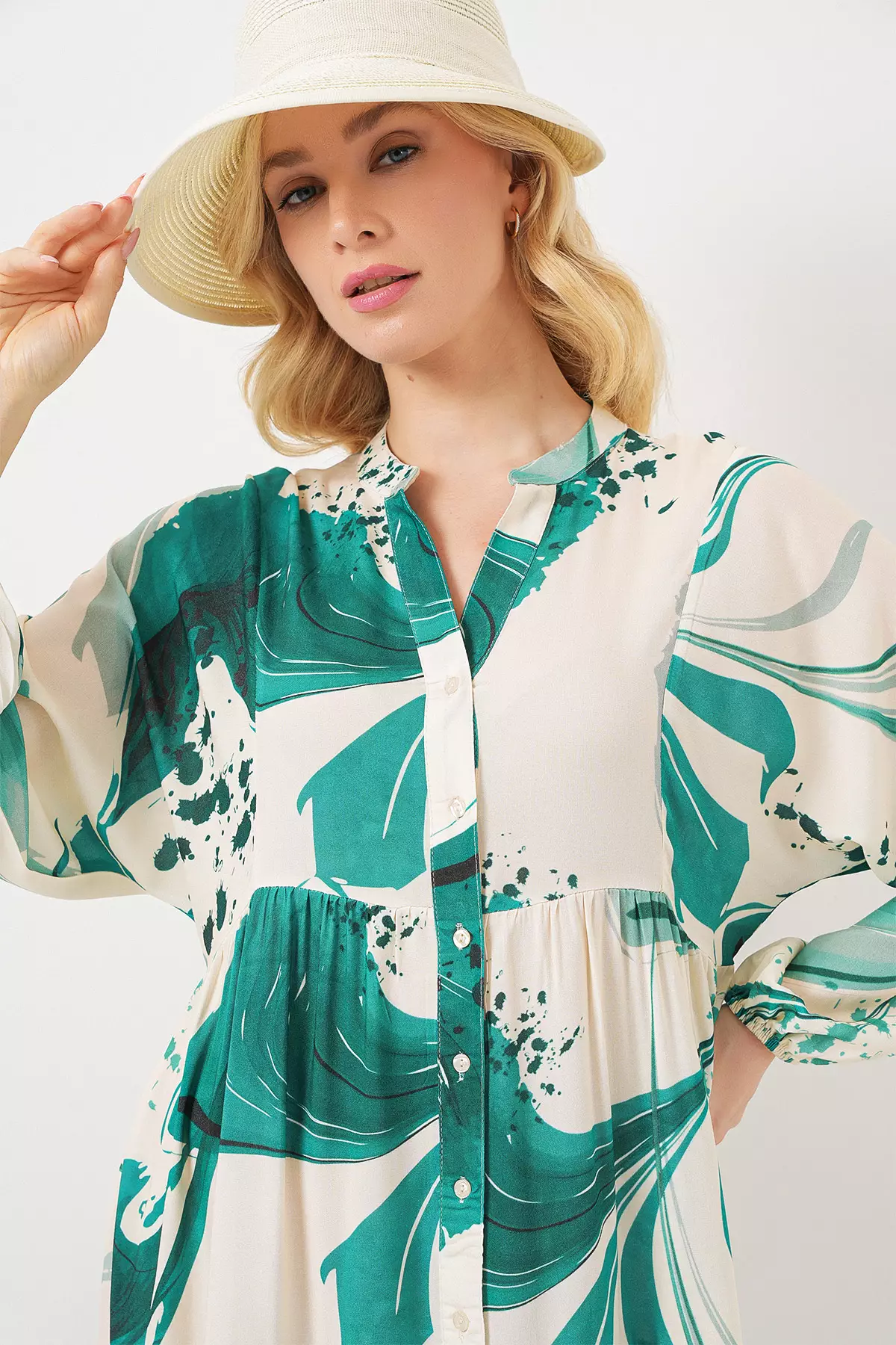 Modest Printed Maxi Dress