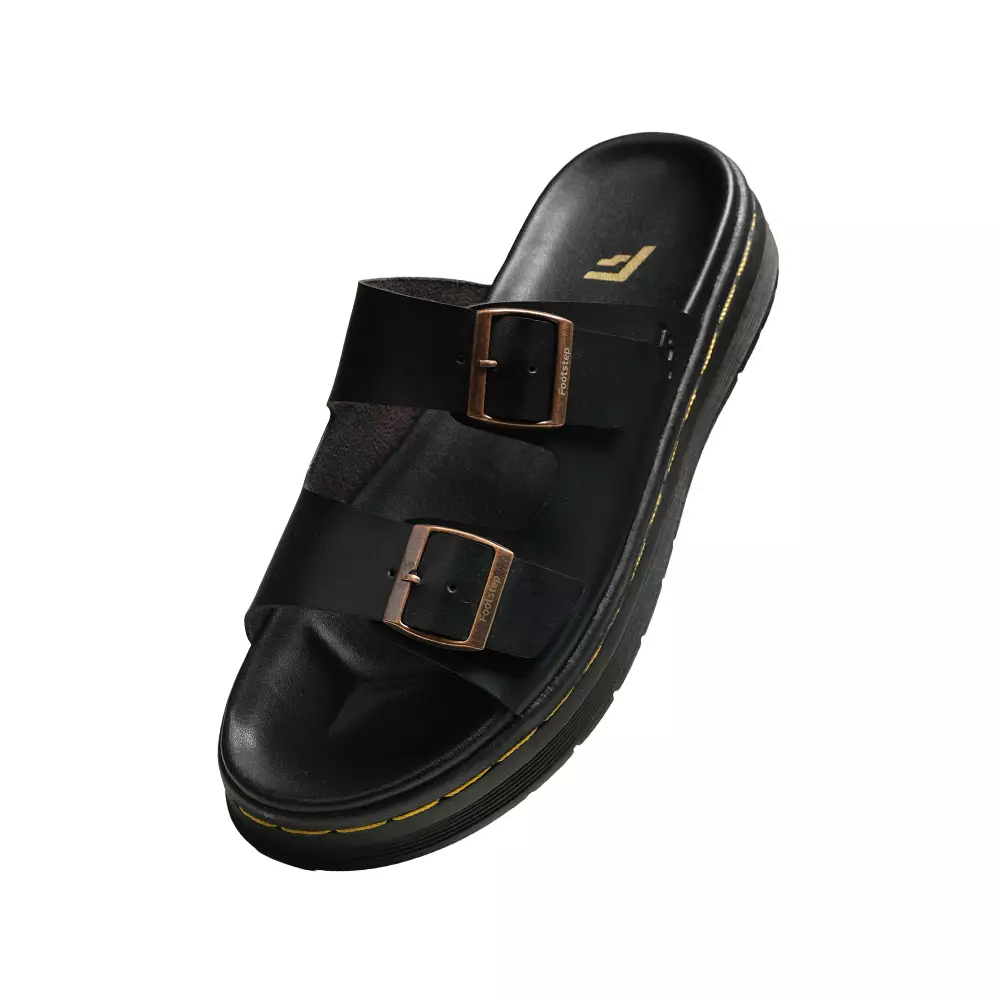 Footstep Footwear Sandal Pria Camden Black Original Sandal