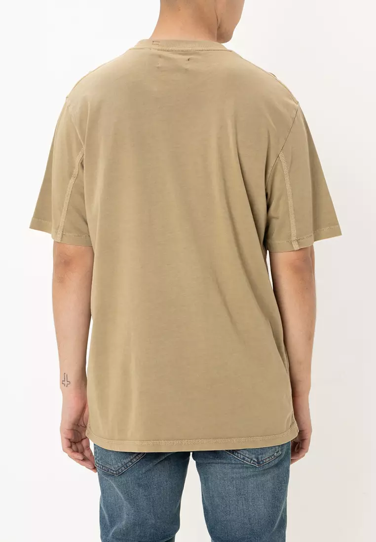 Contrast Stitch Pocket Tshirt