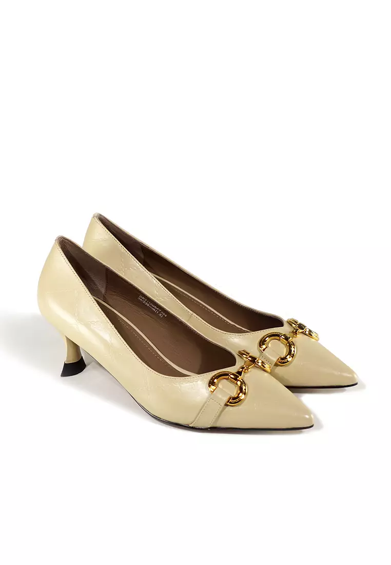 Byford U.K. Byford Ladies Leather Court shoes with 78mm heels