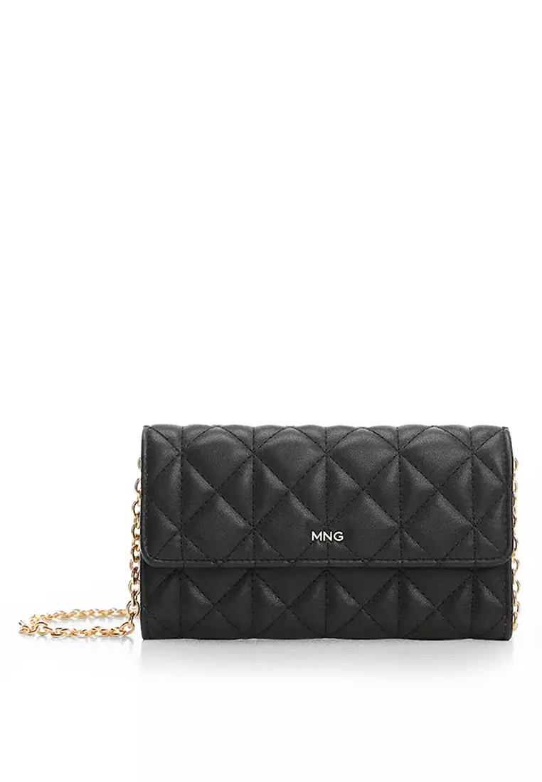 Mango Padded Purse With Chain ZALORA