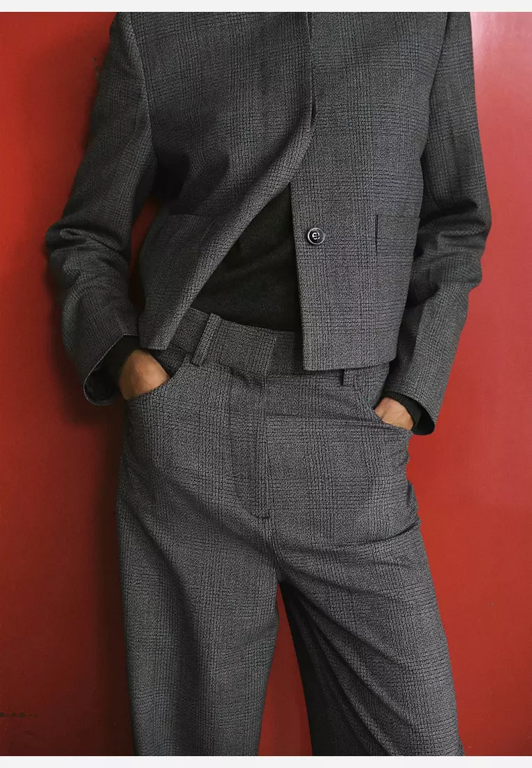 Mid-Rise Suit Trousers